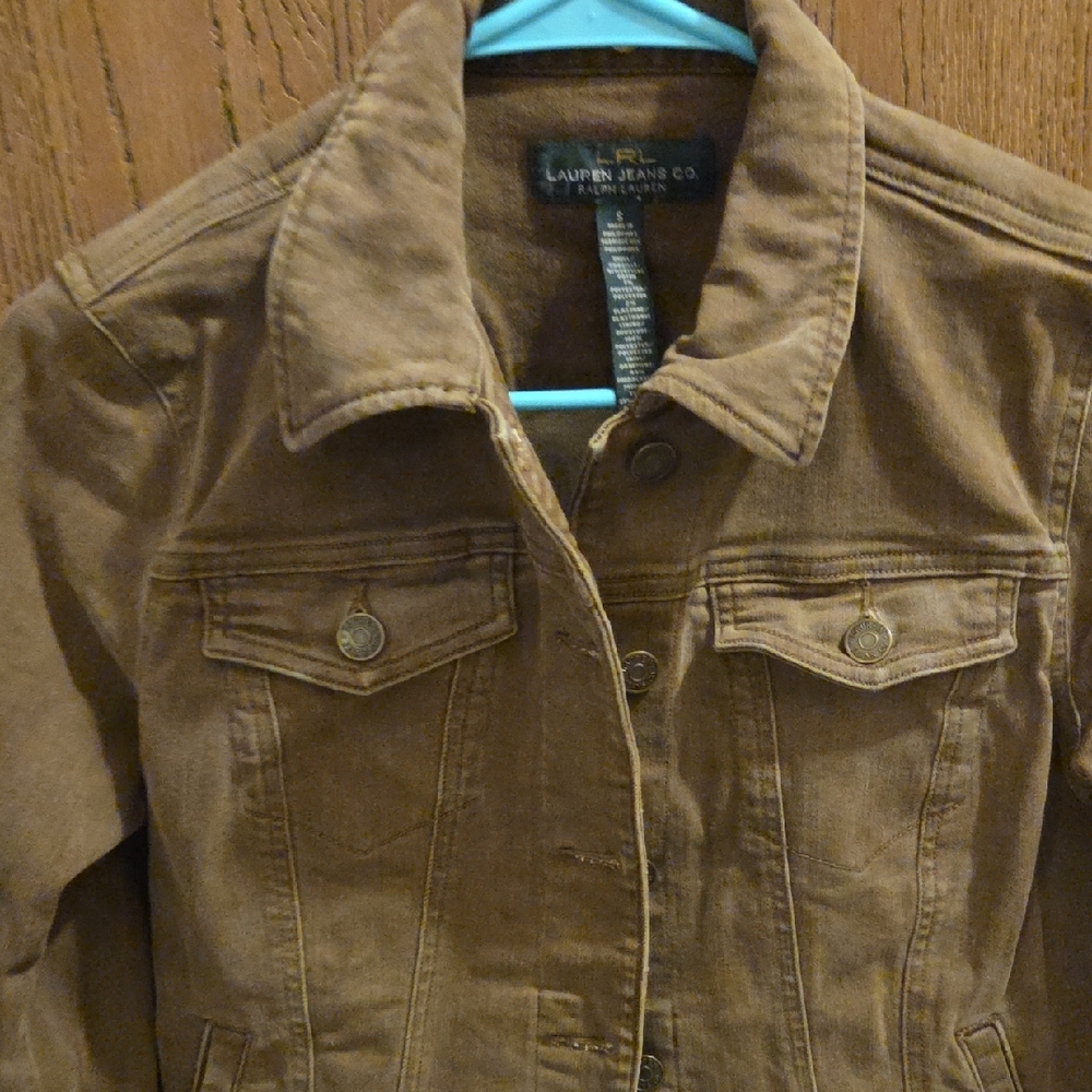 Ralph Lauren Women’s Brown Corduroy Jean Jacket - Picture 14 of 14